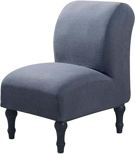 Stretch Stuhlbezug ohne Armlehne,Sesselhussen ohne Armlehnen,Stretch 1 Sitzer Freizeit Sesselbezug Sesselschoner onhe Armlehnen ,für Wohnzimmer Hotel Haus Esszimmer ( Color : #21 , Size : 1 Stück )