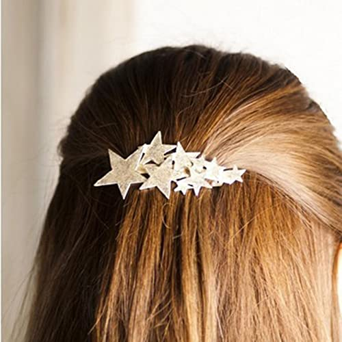 Wendalern Épingles À Cheveux Étoiles Vintage Épingle À Cheveux Étoile Dorée Barrette Étoile Cluster Épingle À Cheveux Métal Pince À Cheveux Clips Accessoires Cheveux Décoratifs Pour Femmes Et Filles