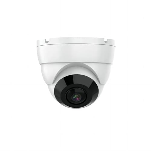 Telecamera di sicurezza a cupola panoramica a 180° IP PoE IP Fisheye 4K 8MP con angolo di visione ultra grandangolare per esterni, visione notturna IR 9,1 m, H.265 IP66 impermeabile, compatibile con