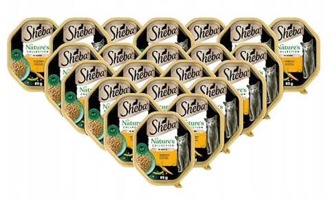 Sheba Nature`s Collection in Sauce - Feinstes Katzennassfutter in der Schale mit Truthahn und Karotten - 22 x 85g