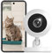 Cámara de Seguridad Inalámbrica para Interiores, 1080P HD WiFi, Monitor de Cámara para Bebés con Audio Bidireccional, Cámara de Vigilancia para el Hogar para Perros, Bebés,