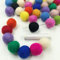 Filz Wolle Kugeln Filz Girlande Kugeln 2cm 100pc Mix Farbe Pom Poms Girlande Party Home Decor
