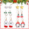 Xmas 6 Paare Weihnachten Tropfen Baumeln Schmuck, Niedliche Schmuckgeschenke, Weihnachtsschmuck für Weihnachtsfeierdekorationen