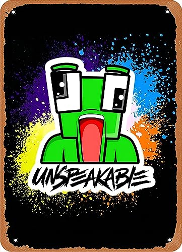 youtube play - Póster de metal divertido e indescriptible para pared, diseño vintage de hombre, cueva, bar, tienda, garaje, 30,5 x 20,3 cm, decoración para el hogar y la oficina