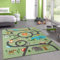 CARPETIA Teppich Kinderteppich Spielteppich Kinderzimmer modern rutschfest waschbar pflegeleicht Safari Straßenteppich grün 200 x 290 cm