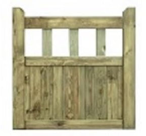 Wooden Garden Gate Pedestrian Gate Wooden Pressure Treated 3ft 90cm (90cm High x 120cm Wide x 5cm Deep)