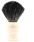 Edwin Jagger 1EJ337SYN Classic Black Synthetic Fiber Eco-Friendly Vegan Peeling Rasierpinsel für Rasiercreme oder Rasierseife für Männer und Frauen (Imitation Elfenbein)