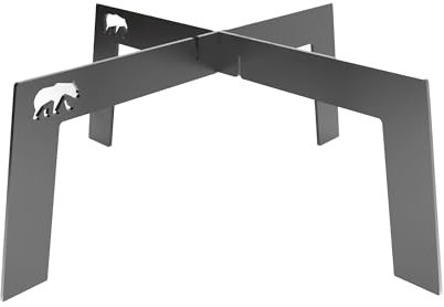4 foot fire grill 2 Pcs | grill stand for Camping Travel Outdoor (Large)