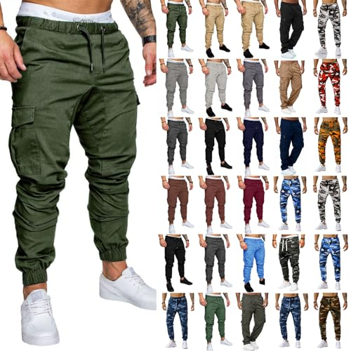 Générique Pantalon Homme Habillé Bleu De Travail Lin Jogging Large Tactical Pants Work Pants for Men Vetement Pantalon Tactique Multicolore 3XL