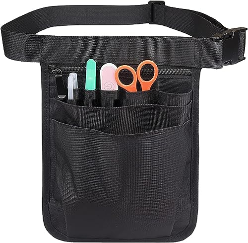 Krankenschwester Gürteltasche, Krankenschwester Gürteltasche Damen, Damen Krankenschwester Organizer Gürteltasche mit mehreren Fächern für Schere Pflegeset Zubehör Werkzeugkoffer