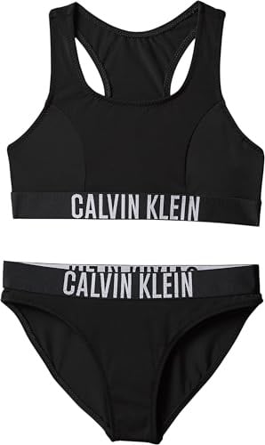 Calvin Klein Mädchen Bikini Bralette Set mit Logobund