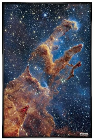 Grindstore James Webb Pillars Of Creation Maxi-Poster – schwarz glänzend gerahmt