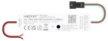 LGIDTECH SPIR3-M 3-in-1 Mini SPI LED-Controller,Kompatibel mit WS2811 WS2812 LED Streifen Licht und so weiter