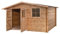 Abri de Jardin en Bois traité, EP 28mm, Surface utile 9.9m² INT043