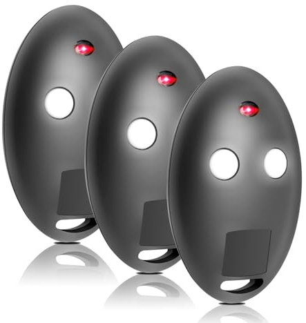 Glitfix 433 MHz Télécommande de porte, télécommande de porte de garage pour MITTO2 - Mitto2 M Télécommande à 2 canaux, Rolling Code, 3 pièces