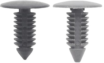Xinglongs Auto-Halterungs-Clips, 500 Stück, grau-schwarz, Kunststoff-Nieten, Verschlüsse für Auto-Stoßstange, Kotflügel, Universal-Kunststoff-Kotflügel-Clips (grau, 500 Stück)