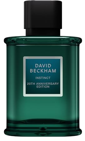 David Beckham Instinct Eau de Parfum für Männer, 20th-Anniversary Edition mit Bergamotte, Apfel-Akkord und Cashmeran, 75 ml