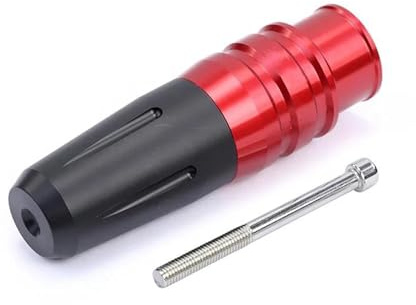 Motorrad Fallschutz Motorradauspuff Absturzsicherung Crash Pads Stoßstange CNC Anti-Fall-Schutz Für Suzuki Für GSX250R Für GW250 Für GSX150F Sturzpads Motorrad(Rot)