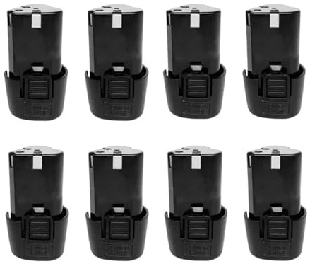 Batteria di ricarica universale for utensili elettrici, compatibile con avvitatore elettrico, trapano elettrico, batteria agli ioni di litio(8 pcs battery)