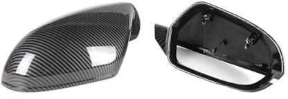 Auto Spiegelkappen Für A6 C7 C7.5 4G Carbon Fiber Muster Spiegel Abdeckung Kappe Reverse Gehäuse Shell(Carbon pattern)