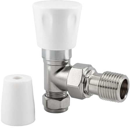 8/10mm Chrome Plated Nova Radiator Valve BS2767-10 - Durable Heating System Fitting