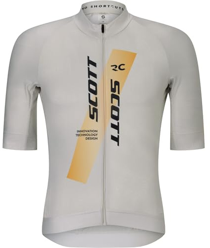 Scott RC Pro Fahrradtrikot Kurzarm weiß/orange 2026: Größe: XL (54/56)