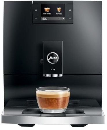 Jura - C9 Piano Black, cafetera automática, pantalla a color de 2,8, WiFi, 17 bebidas, Professional Aroma Grinder, sistema Thermoblock, 1450 W