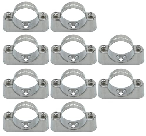 Ludom 10 Soportes de 40 mm para Tubos de PVC, Cables y alambres