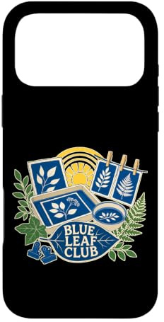 Custodia per iPhone 17 Pro Max BLUE LEAF CLUB Cianotipia Botanica Foglie