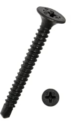 Gipsplattenschrauben mit Bohr- spitze, Trompetenkopf-H CE-konform phosphatiert - 3,5 x 25 - 1000 Stück