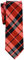 Retreez Herren Prämie Schmale Gewebte Krawatte Plaid Kariert 5 cm - rot und schwarz