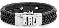 Buddha to Buddha Unisex-Armband 925er Silber 19 Schwarz 32004867