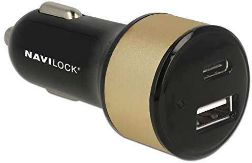 Navilock 63069 Auto Schwarz Handy-Ladekabel (Auto, Zigarettenanzünder, 12 V, schwarz)