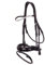 BR Trense Bridle Plymouth II - WB Full - schwarz - Stirnband mit Swarovski® crystals - anatomisches RH mit Lack