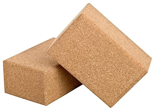 Yoga Block XXL (Kork) – Klotz –100% Naturkork – Klotz stabil mit ergonomisch abgerundeten Kanten - Pilates Zubehör – 23x15x10 cm – ideal für Anfänger + Profis