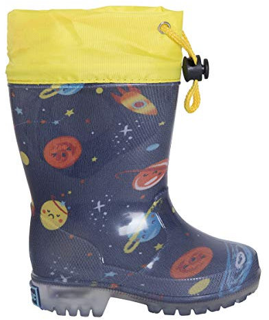 Stivali Pioggia Luce Stampati Unisex Blu The Universe