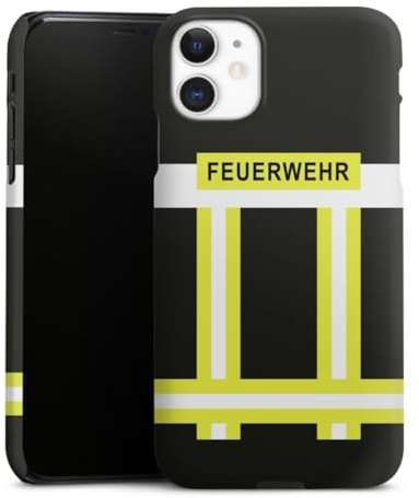 Premium Case kompatibel mit Apple iPhone 11 Smartphone Handyhülle Schutzhülle matt Feuerwehr Feuerwehrmann Beruf