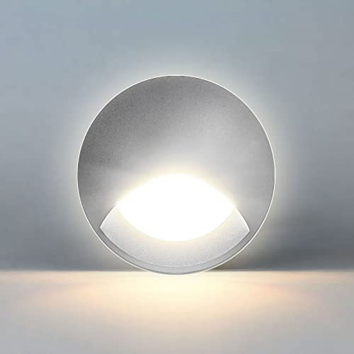 max K O M F O R T LED Treppenbeleuchtung Wandeinbaustrahler Treppenleuchte 2 Watt 100 Lumen warmweiß Nachtbeleuchtung Nachtlicht Flurleuchte Lampe Wandleuchte GTP 581