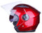 Demi-Casque Rétro Ouvert Moto Adulte Casque Moto Jet Vintage Casques Moto Bols Hommes Femmes Adulte Certification DOT/ECE Casque 3/4 Open Face Moto Casque De Protection,Rouge,XXL