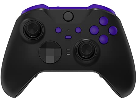 eXtremeRate Tasti Pulsanti Ricambio per Xbox Elite Series 2 Controller,LB RB LT RT Bumper Grilletti Pulsante Profile Switch per Xbox Elite Series 2 Core Joystick Model 1797-Viola