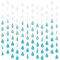 Waydress 36 Stück Regentropfen-Girlanden Geburtstag Papier Dekorationen Blau Papier hängende Regentropfen Form Girlanden für Babyparty Geburtstag Hochzeit Party Supplies