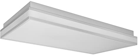 LEDVANCE ORBIS MAGNET SMART+ Wi-Fi 60x30cm, dimmbare LED Deckenleuchte für den Innenbereich, 42W, Farbtemperatur 3000 - 6500K, 4200 Lumen, Design-Lampe mit innovativem Magnetrahmen, grau