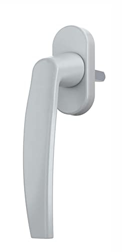 ToniTec Maniglia per finestra LENA II con perno da 35 mm, viti in colore argento