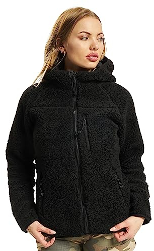 Brandit Women Teddyfleece Jacket Hoode, Farbe: black, Größe: XS