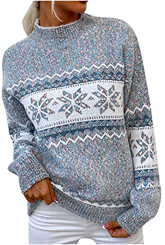Women Wool Blend Sweater Winter Fisherman Cable Turtleneck Sweater Long-Sleeve Sweatshirts Ladies Jumper Sweatshirts Solid Soft Thin Pullover Tops
