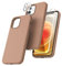 TOCOL Silicone for iPhone 12 Case 6.1-Inch, Liquid Silicone Multi-Color Slim Silky-Soft Touch Anti-Scratch Shockproof Protective Phone Cover, Light Brown