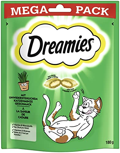 DREAMIES Sacchetto per porzioni Mega Pack con erba gatta sapore 80 g