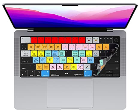 Ableton Live Keyboard Cover Designed for 14 and 16 MacBook Pro 2021+ and 2022 MacBook Air - Editors Keys