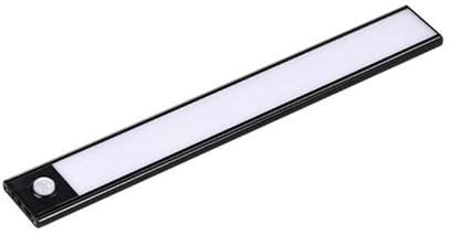 SILAMP Réglette LED Rechargeable USB 60cm 2,5W Noire avec Détecteur de mouvement - Blanc Neutre 4000K - 5500K