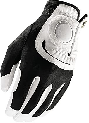 WILSON Staff Fit All Logo-Handschuh für Herren, rechte Hand, Weiß/Schwarz